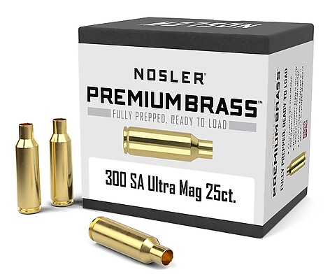 Nosler Hylsor 300 Rem SA Ultra Mag 25/Box - bild 2 av 3