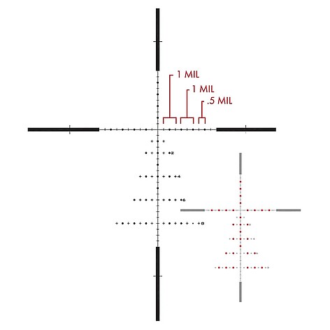 US OPTICS TS-20X 2.5-20x50 SF Belyst FFP GENIIXR - bild 2 av 4