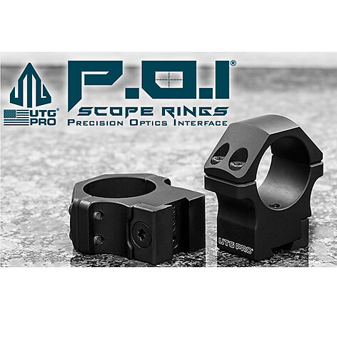 Leapers UTG PRO 1 tum Ringar Medium P.O.I Dovetail H: 15mm - bild 2 av 6