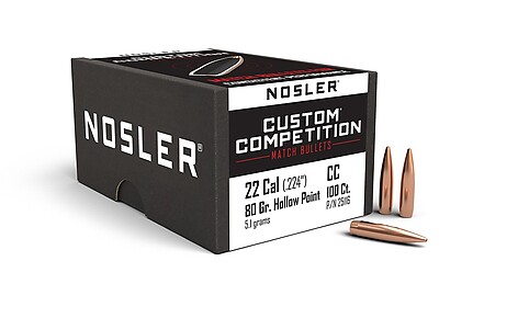 Nosler Custom Competition HPBT .22 80gr 100/Box - bild 2 av 2