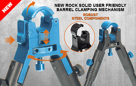 Leapers UTG New Gen Reinforced Clamp-on Bipod 157-170mm - bild 2 av 7