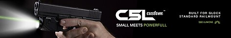 Viridian C5L Custom Glock 17,19,22,23 580 Lumens Vapenlampa - bild 3 av 7