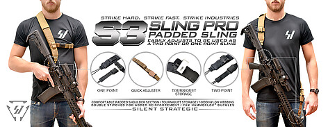 Strike Industries S3 Pro Vadderad Vapenrem Svart - bild 2 av 5