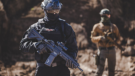 Heckler & Koch HK416 A5 AEG 6mm Brun - bild 4 av 4