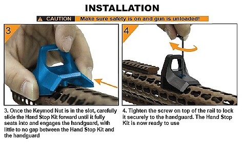 Leapers UTG Super Slim KeyMod Handstopp Svart - bild 9 av 9