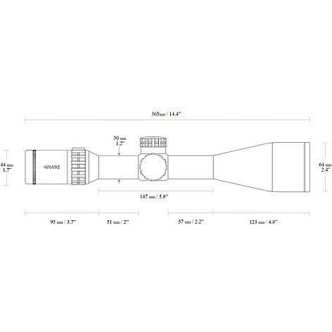 Hawke Frontier 30 SF 5-25x56 FFP Belyst Mil Pro Kikarsikte - bild 4 av 7