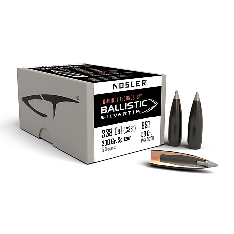 Nosler Ballistic Silver Tip .338 200gr 50/Box