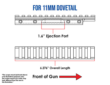 EGW Picatinnyskena 11mm CZ 457 - Matt - bild 2 av 5