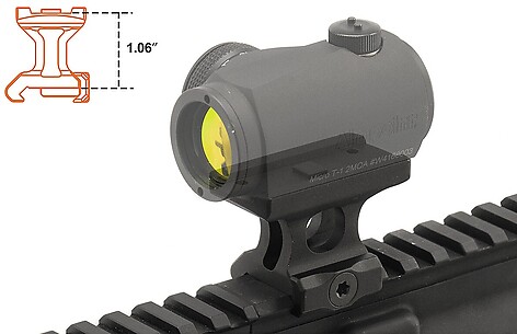 Leapers UTG Super Slim T1 1/3 Co-Witness Picatinny - bild 5 av 6