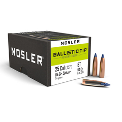 Nosler Ballistic Tip Hunting .25 115gr 50/Box