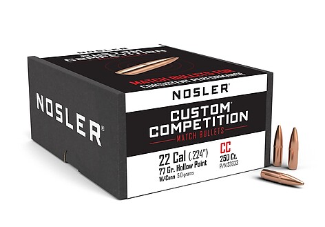 Nosler Custom Competition Cann HPBT .22 77gr 250/Box - bild 2 av 2