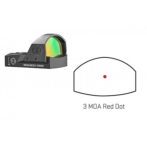 Sig Sauer Romeo1 Pro 1x30 3 MOA Red Dot Svart - bild 5 av 10
