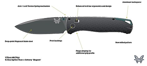 Benchmade 534BK Bugout Vapyr Kniv - bild 6 av 6
