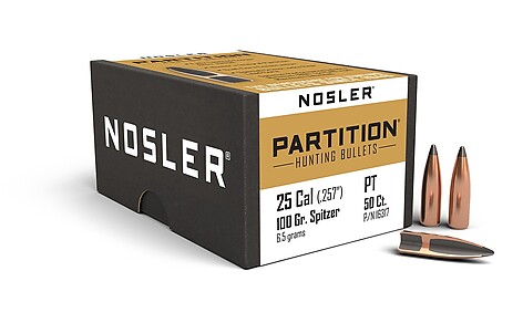 Nosler Partition .25 100gr 50/Box - bild 2 av 2