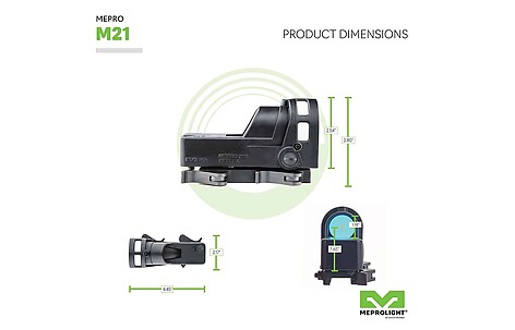 Meprolight M21 1x30 Bullseye Reflexsikte - bild 6 av 7