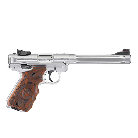 Ruger MKIV Hunter .22 LR Rostfri Fingerriller Pistol