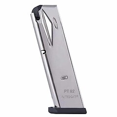 Mec-Gar Taurus PT 92/99 9mm Luger 15 Skott Magasin Nickel