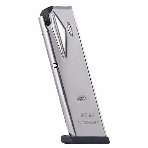 Mec-Gar Taurus PT 92/99 9mm Luger 15 Skott Magasin Nickel