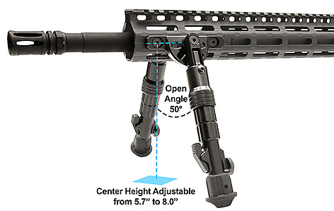 Leapers UTG Recon Flex M-LOK Bipod 203mm  - bild 2 av 6