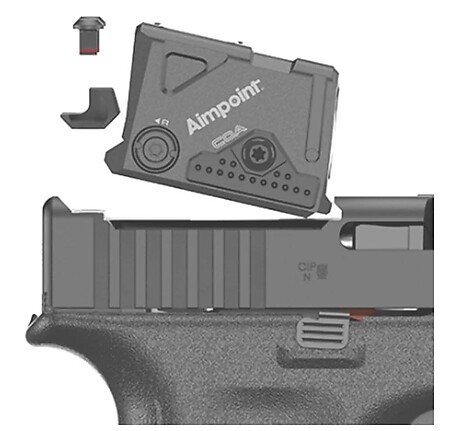 Glock 47 Gen5 FS A-Cut 9x19 COA Combo Pistol - bild 3 av 4