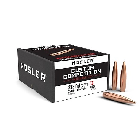 Nosler Custom Competition HPBT 338 250gr 100/Box - bild 2 av 2