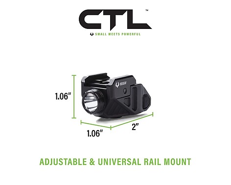 Viridian CTL Safecharge 525 Lumens Vapenlampa Svart - bild 7 av 7