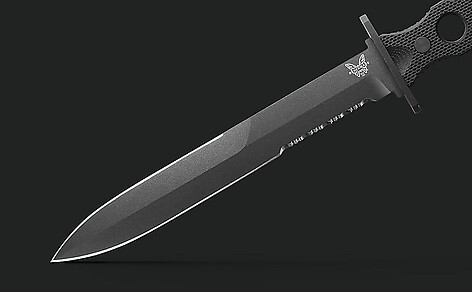 Benchmade 185SBK SOCP Fast Blad Svart Kniv - bild 4 av 8