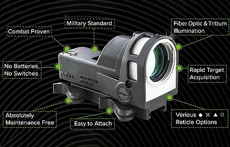Meprolight M21 1x30 Bullseye Reflexsikte - bild 5 av 7