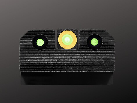 XS Sights R3D 2.0 S&W M&P, MP2.0 Shield Orange Nattsikte - bild 5 av 5