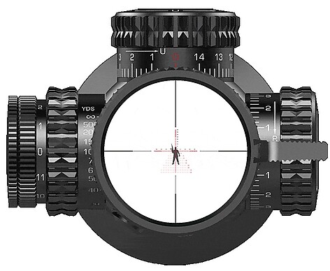 Swampfox Kentucky Long 2-12x44 SF Belyst FFP Sharpshooter MOA - bild 7 av 8