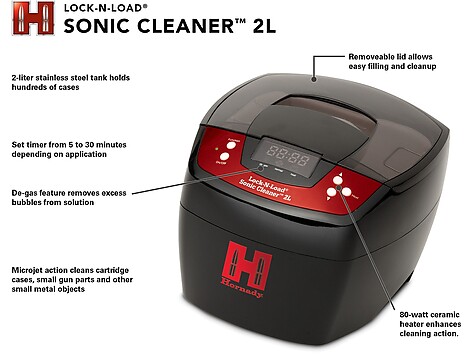 Hornady Lock-n-Load Sonic Cleaner II H 2L 110V - bild 2 av 2