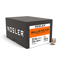 Nosler Ballistic Tip Varmint .22 40gr 1000/Box