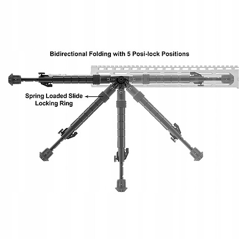 Leapers UTG Recon Flex M-LOK Bipod 300mm  - bild 4 av 6