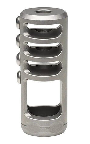 Browning Competition Recoil Hawg .30 Muzzle Brake Silver - bild 3 av 4