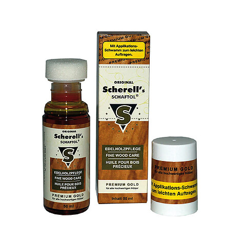 Ballistol Scherells SCHAFTOL Stockolja 50ml Premium Gold