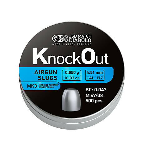 JSB KO Slugs MKIII 4.51mm 0.650g 500st