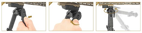 Leapers UTG Recon 360 TL Bipod 17-23cm M-LOK - bild 10 av 10