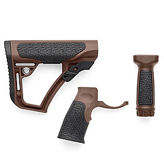 Daniel Defense Buttstock Pistolgrepp Picatinny Combo Brun
