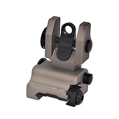 Precision Reflex Flip Up Bakre Sikte Picatinny FDE