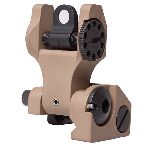 Troy BattleSight Round Vikbart Bakre Sikte FDE