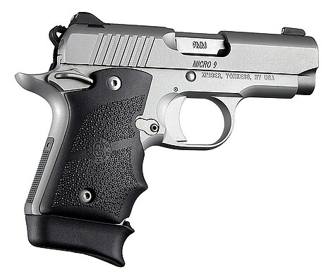 Hogue OverMolded Kimber Micro 9 Vapengrepp Svart - bild 2 av 3