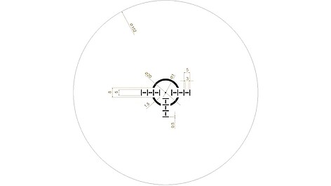 Riton Optics 3 Tactix 1-8x24 SFP Belyst OT FDE Kikarsikte - bild 4 av 5