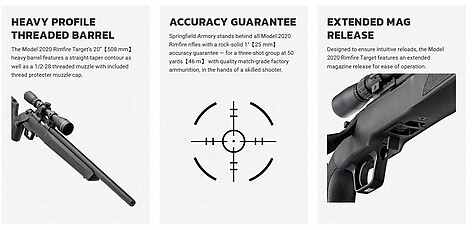 Springfield Model 2020 RF Target .22 LR Svart - bild 8 av 9