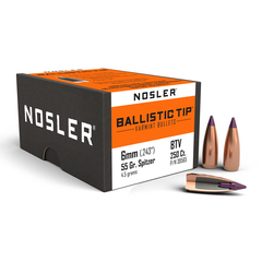 Nosler Ballistic Tip Varmint 6mm 55gr 250/Box