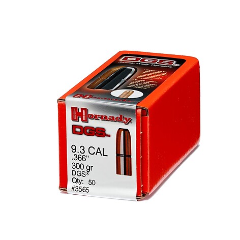 Hornady Dangerous Game Bullets 9.3mm Cal (.366) 300gr 50/Box - bild 2 av 3