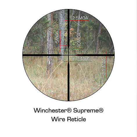 Winchester Supreme 2-7x32 SFP Hunt Kikarsikte - bild 9 av 9