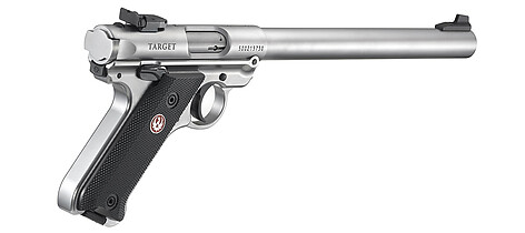 Ruger MKIV Target 10 tum.22 LR Rostfri Pistol - bild 4 av 5