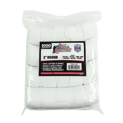 Pro-Shot Draglappar Bomull .38-270 Cal. 1000st