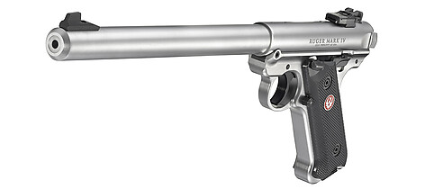 Ruger MKIV Target 10 tum.22 LR Rostfri Pistol - bild 3 av 5