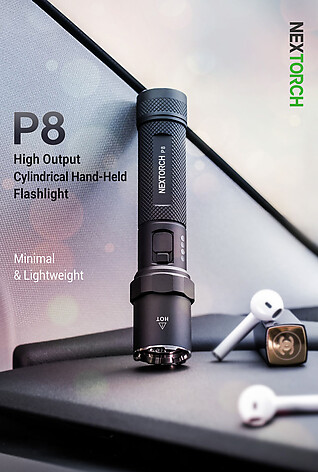 Nextorch P8 1300lm Vit LED Ficklampa - bild 2 av 5
